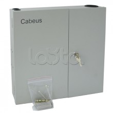 Бокс оптический настенный 19" на 16 SC/2xLC портов Cabeus FO-WL-16SC-K