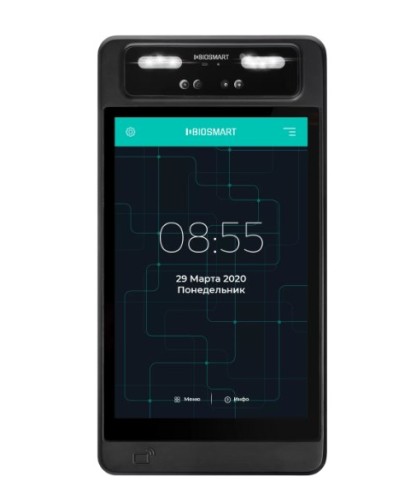 Терминал для биометрической идентификации по геометрии лица BioSmart QUASAR-MFR в Новороссийске Контроллеры Pintop.ru