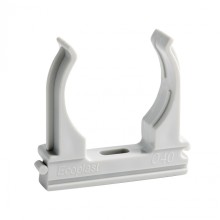 CF40G Держатель (клипса), без галогена, для труб D40мм (10шт) Экопласт (41740-10HF)