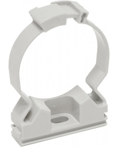 ELASTA Хомутный держатель CFC25 серый IEK (CTA10MP-CFC25-K41-100) в Новороссийске Стяжки-хомуты Pintop.ru