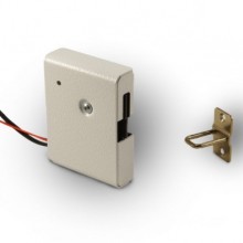 Замок электромеханический с толкателем и датчиком положения двери Promix-SM308.10.1 (белый)