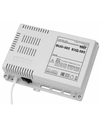 Блок управления и питания периметрового домофона VIZIT БУД-585 в Новороссийске Блоки управления многоабонентные Pintop.ru