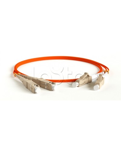 Патч-корд волоконно-оптический многомодовый MM 50/125, LC-SC, duplex, LSZH, 1 м Hyperline FC-D2-50-LC/PR-SC/PR-H-1M-LSZH-OR в Новороссийске Патч-корды оптические Pintop.ru