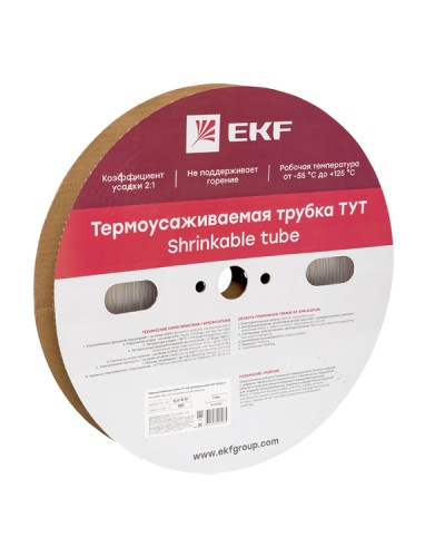 Термоусаживаемая трубка ТУТ 4/2 прозрачная рулон EKF PROxima (tut-4-tr) в Новороссийске Аксессуары для кабель-канала Pintop.ru