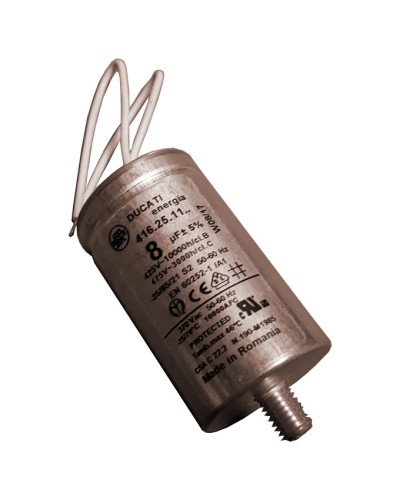 Конденсатор 8 мкФ с гибкими выводами и болтом Came 119RIR339 в Новороссийске Запчасти для шлагбаумов и автоматики Pintop.ru