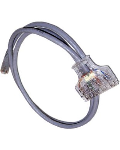 Патч-корд 110 тип - RJ45, 4 пары, UTP, категория 6, 1.5 м LANMASTER LAN-45-P4-1.5/6 в Новороссийске Патч-корды и пигтейлы Pintop.ru