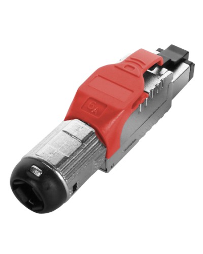 Разъем полевой оконцовки RJ-45 Hyperline (PLUE-8P8C-S-C6A-SH-RD) в Новороссийске Коннекторы Pintop.ru