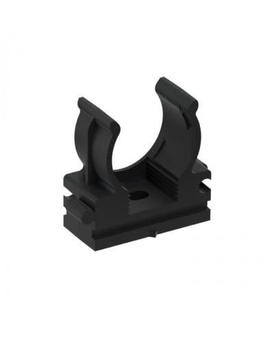 CFQ20 Держатель (клипса) для труб, для монтажного пистолета D20мм, цвет чёрный (10шт) Экопласт (41520-10BL) в Новороссийске Держатели, клипсы, скобы Pintop.ru
