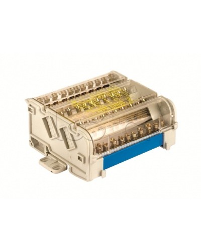 Блок распределительный на DIN рейку 4р 100А, 5х6мм 2х7,5мм. DKC BD10074 в Новороссийске Блоки розеток Pintop.ru