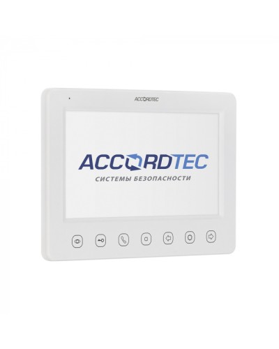 Монитор видеодомофон AccordTec AT-VD 751C/M/SD WH в Новороссийске Абонентские IP устройства Pintop.ru