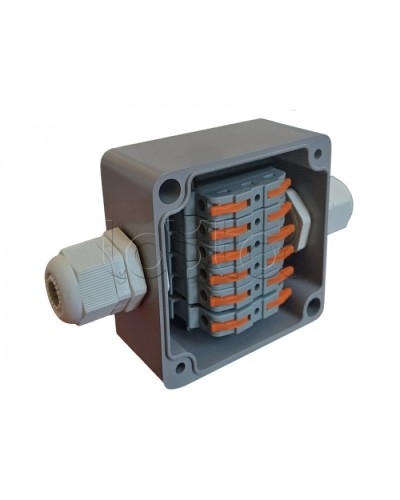 Коробка пылевлагонепроницаемая клеммная G366 А Wago АЯКС IP66/IP65, 82x80x55 Магнито-контакт в Новороссийске Распределительные коробки Pintop.ru