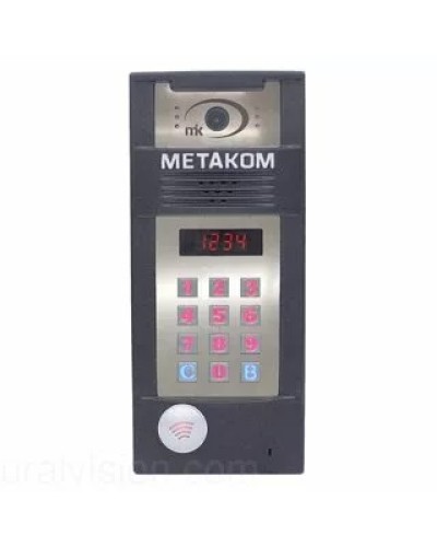 Многоабонентый антивандальный блок вызова со встроенной гибридной видеокамерой Метаком в Новороссийске Блоки вызова многоабонентные Pintop.ru