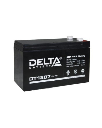 Аккумулятор свинцово-кислотный Delta DT 1207 в Новороссийске Электротехническое оборудование Pintop.ru