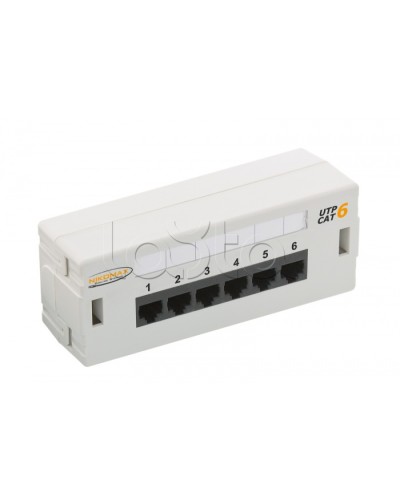 Патч-панель 19, 6xRJ45 NIKOMAX (NMC-WP06UE2-GY) в Новороссийске Патч панель Pintop.ru