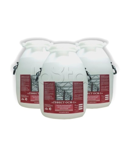 Cостав огнезащитный для металлических конструкций Гефест ОСМ-1 в Новороссийске Огнезащитные краски Pintop.ru