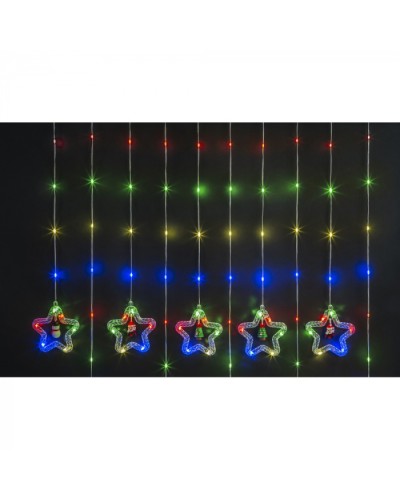 Гирлянда Navigator 95 014 NGF-D035-03 (бахрома звезды и фигурки RGBY 3*0.6м IP20 в Новороссийске Источники света(Лампы) Pintop.ru