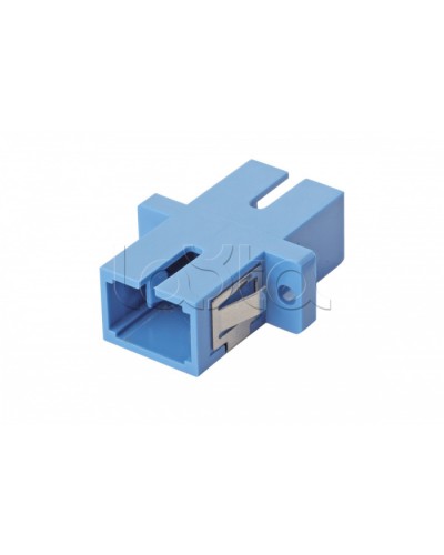 Оптический адаптер OS2, симплекс SC, с фланцами, синий Eurolan (36A-S2-SC-02BU) в Новороссийске Проходные адаптеры и розетки оптические Pintop.ru