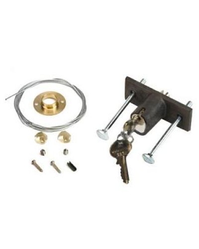 Замок дистанционной разблокировки потолочного привода с ключом №1 Faac 424591001 в Новороссийске Запчасти для шлагбаумов и автоматики Pintop.ru