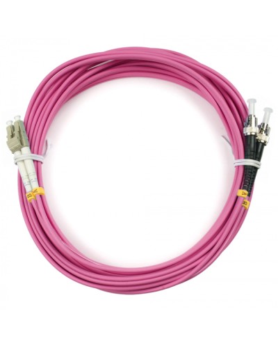 Шнур оптический duplex LC-ST 50/125 mm OM4 5м LSZH Cabeus FOP-50-OM4-LC-ST-5m в Новороссийске Патч-корды оптические Pintop.ru