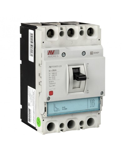 Автоматический выключатель AV POWER-2/3 250А 35kA TR EKF (mccb-23-250-TR-av) в Новороссийске Электротехническое оборудование Pintop.ru