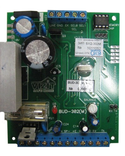 Плата печатная в сборе Vizit ЗИП БУД-302М в Новороссийске Аксессуары для многоабонентных систем Pintop.ru