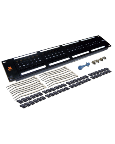 Патч-панель 19, 48 портов RJ-45, категория 6, UTP, 2U LANMASTER LAN-PPL48U6 в Новороссийске Патч панель Pintop.ru