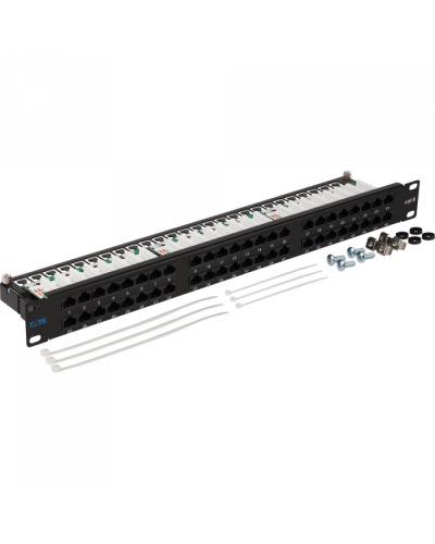 Патч-панель 48 портов, UTP, кат.6, 1U TWT (TWT-PP48/1U-U6) в Новороссийске Патч панель Pintop.ru