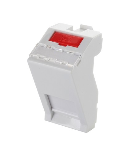 Адаптер 45 × 22,5 мм для 1 модуля Keystone, наклонный, белый Eurolan (16B-45-05WT) в Новороссийске Модули Keystone Pintop.ru