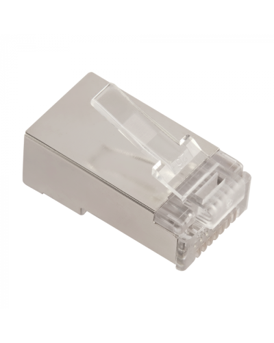 LANMASTER (LAN-EZ45-8P8C/S5E-100) - Коннектор RJ45 тип EZ, 8P8C, STP, Cat.5e, универсальный, покрытие 50 микрон,100 шт. в Новороссийске Коннекторы Pintop.ru