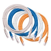 Шнур коммутационный NETLAN U/UTP 4 пары, Кат.5е (Класс D), 100МГц, 2хRJ45/8P8C, T568B, заливной, многожильный, BC (чистая медь), PVC нг(B), оранжевый, 3м, уп-ка 10шт. NETLAN EC-PC4UD55B-BC-PVC-030-OR-10