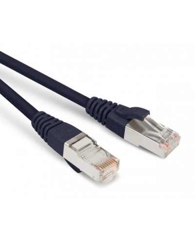 Патч-корд F/UTP Hyperline PC-LPM-STP-RJ45-RJ45-C6-15M-LSZH-BK в Новороссийске Патчкорды (медные) Pintop.ru