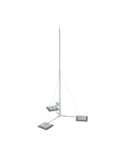 Вольностоящая молниеприемная мачта составная H3 м HD КМ-Профиль (VMR-H3 HD) в Новороссийске Монтажные материалы Pintop.ru