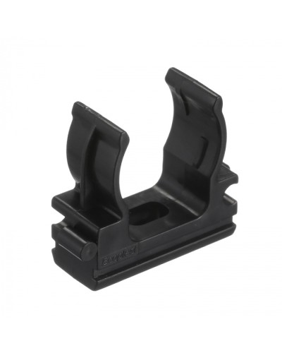 CF20G Держатель (клипса), без галогена, для труб D20мм, цвет чёрный (50 шт/упак) Экопласт (41720-50HF-BL) в Новороссийске Держатели, клипсы, скобы Pintop.ru