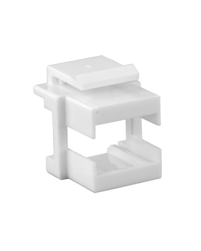 Вставка формата Keystone Jack, для проходного адаптера SC или dLC Hyperline (KJ1-SC/DLC-WH) в Новороссийске Модули Keystone Pintop.ru