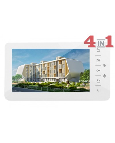 Монитор цветного видеодомофона Tantos Prime HD (White) VZ в Новороссийске Абонентские видеоустройства Pintop.ru