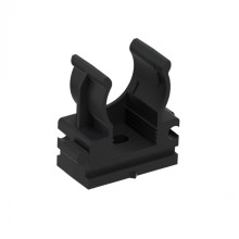CFQ16 Держатель (клипса) для труб, для монтажного пистолета D16мм, цвет чёрный (10шт) Экопласт (41516-10BL)
