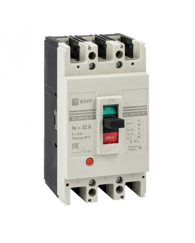 Выключатель автоматический ВА-99М 63/63А 4P 5In 25кА EKF PROxima (mccb99-4P5In63-63m) в Новороссийске Электротехническое оборудование Pintop.ru
