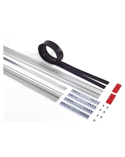 Пара торцевых заглушек для декорирования зажимных профилей на цельностеклянных полотнах Faac 105405 в Новороссийске Запчасти для шлагбаумов и автоматики Pintop.ru