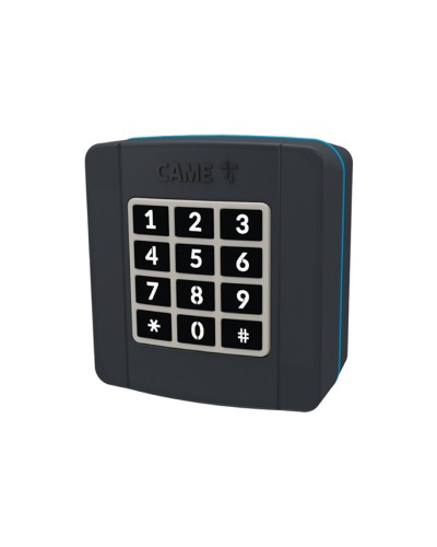 Проводная накладная кодонаборная клавиатура Came 806SL-0280 - SELT1BDG, подключаемая к шине CXN, 12 кнопок, синяя подсветка, RAL7024 в Новороссийске Запчасти для шлагбаумов и автоматики Pintop.ru