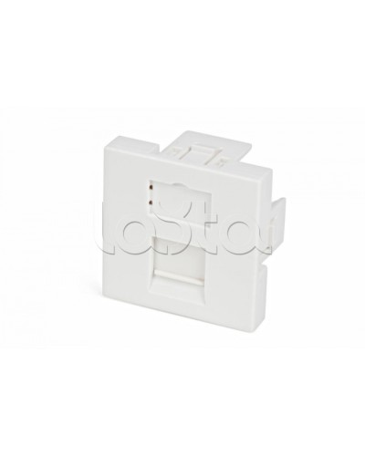 Вставка 45x45 (аналог Mosaic) для 1 модуля формата Keystone Jack, со шторкой Hyperline SIP2-1K-M45-45 в Новороссийске Модули Keystone Pintop.ru