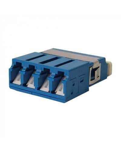 Адаптер оптический LC SM, со шторкой, корпус SC, квадро LANMASTER (LAN-4LCS/SH-AM-SM) в Новороссийске Проходные адаптеры и розетки оптические Pintop.ru