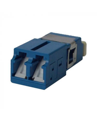 Адаптер оптический LC OM3, со шторкой, корпус SC, дуплексный LANMASTER (LAN-2LCS/SH-AM-OM3) в Новороссийске Коннекторы ВО Pintop.ru