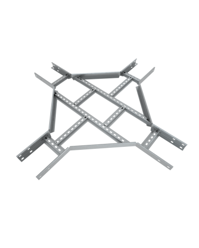 Х-разветвитель лестничный 80х150х1,2 мм Быстрый монтаж HD КМ-Профиль (LXDS80-150-1.2 HD) в Новороссийске Аксессуары для лотков Pintop.ru
