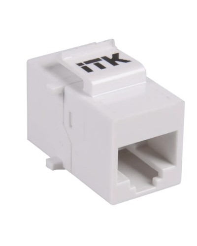 Проходной адаптер кат.5E UTP, RJ45-RJ45, тип Keystone Jack ITK CS7-1C5EU в Новороссийске Проходные адаптеры RJ-45 и разветвители Pintop.ru