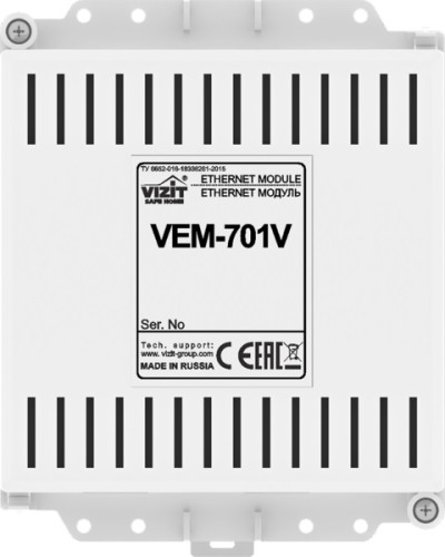 Ethernet модуль Vizit VEM-701V в Новороссийске Аксессуары для многоабонентных систем Pintop.ru