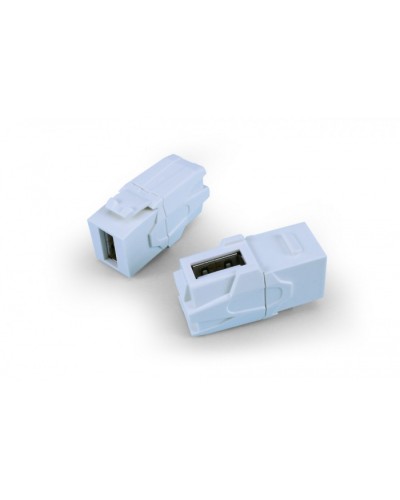Вставка формата Keystone Jack Hyperline (KJ1-USB-VA2-WH) в Новороссийске Кроссы оптические Pintop.ru