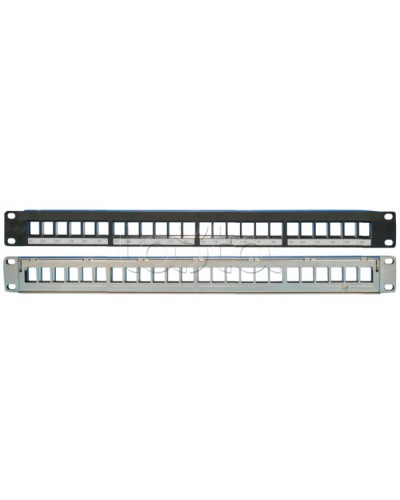 Наборная коммутационная панель 19”, 1U, 24 порта UTP/FTP Eurolan (27F-00-24BL) в Новороссийске Коннекторы Pintop.ru