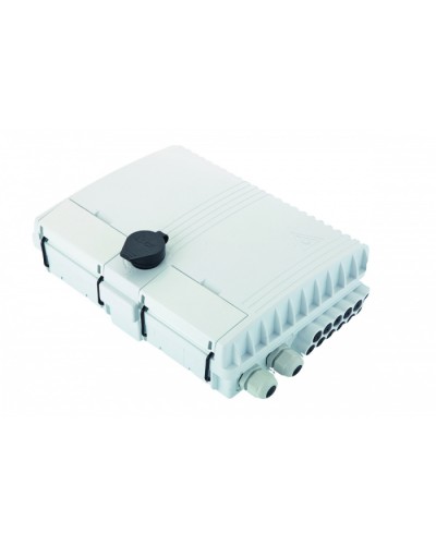 Бокс оптический настенный FTTx, IP65, 16 адаптеров, белый Eurolan (48P-00-16-65WT) в Новороссийске Проходные адаптеры и розетки оптические Pintop.ru