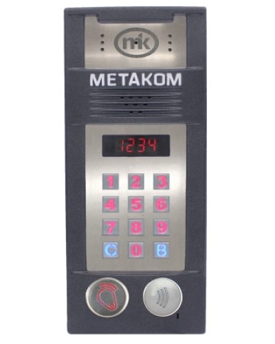 Многоабонентый антивандальный блок вызова со встроенной видеокамерой Метаком MК2018-RFMFСV в Новороссийске Блоки вызова многоабонентные Pintop.ru