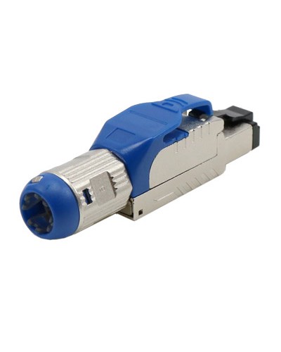 Разъем полевой оконцовки RJ-45 8P8C Hyperline PLUE-8P8C-S-C8-SH-BL в Новороссийске Коннекторы и разъемы Pintop.ru